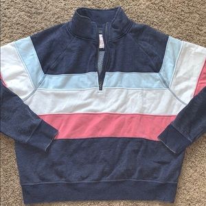 Half zip sweatshirt